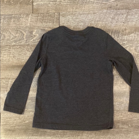 Kids Charcoal Triceratops Graphic Long Sleeve Tee - Picture 5 of 5